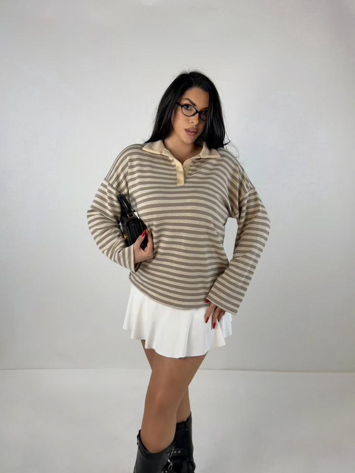 Maglia polo oversize “Grace”