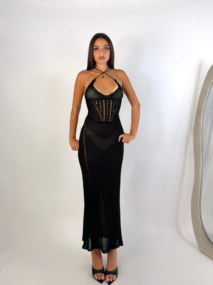 Abito in crochet lurex “Soraya”
