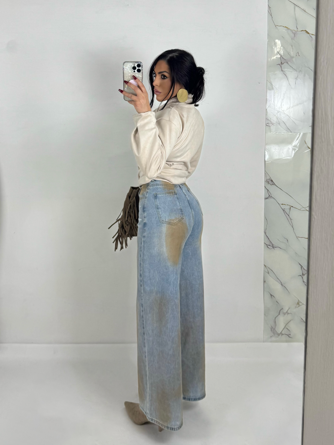 Jeans wide leg “Antea”