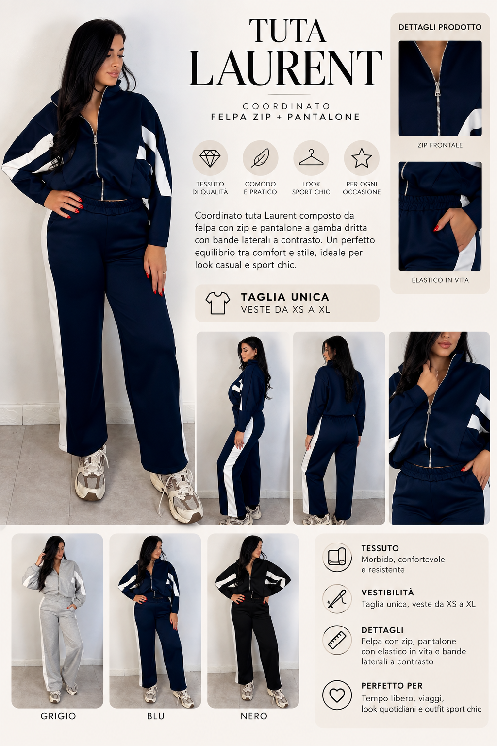 Coordinato di tuta “Laurent”