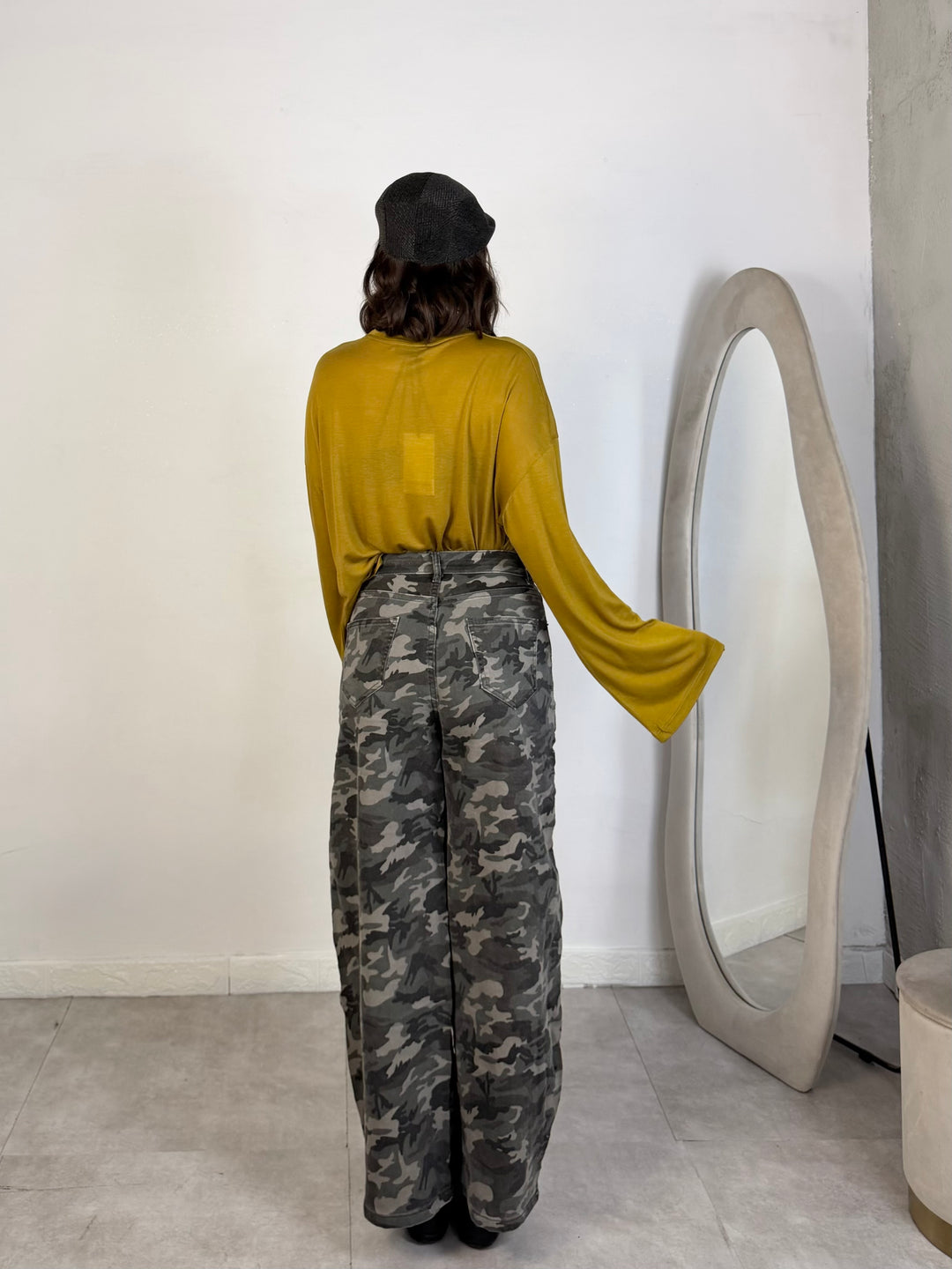 Jeans baggy militare