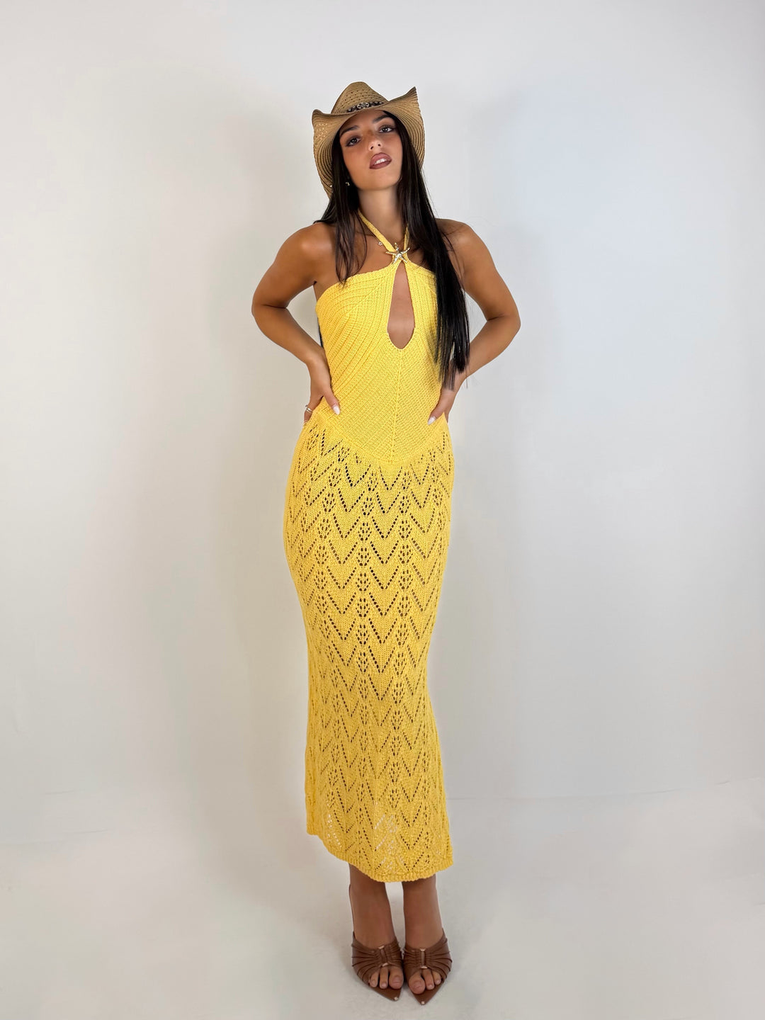 Abito in pizzo crochet “Stella”