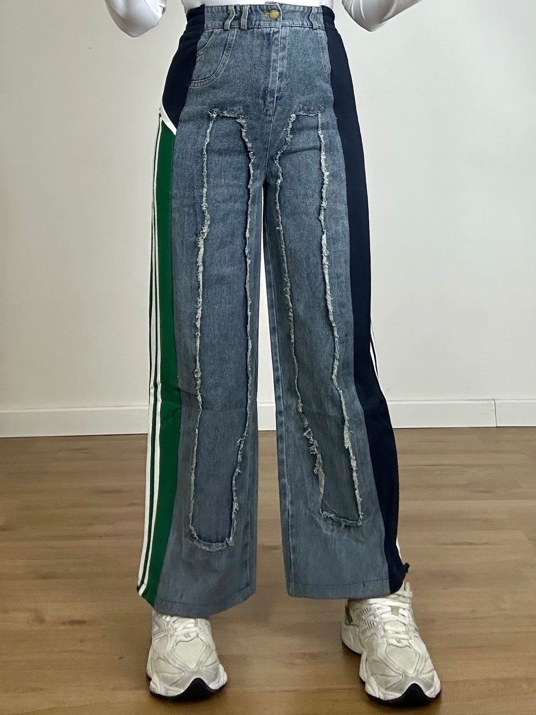 Jeans con inserti di tuta "Gloria"