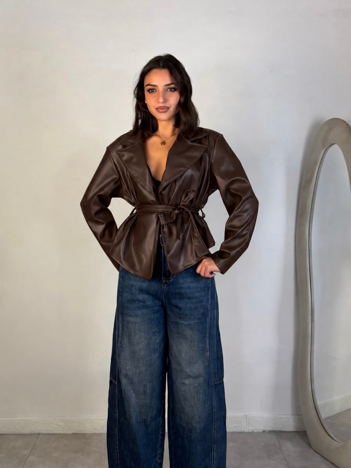 Giacca in eco pelle “City”