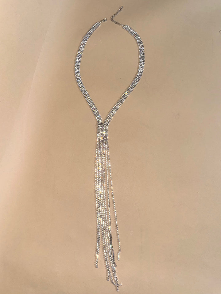 Collana lunga con strass “Elettra”