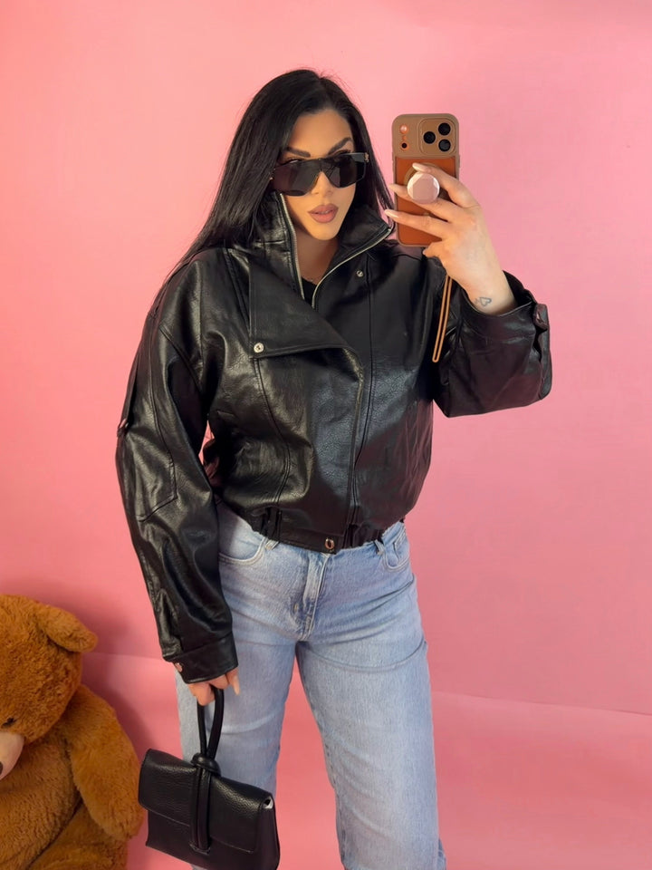 Giubbotto in eco pelle “Energy”