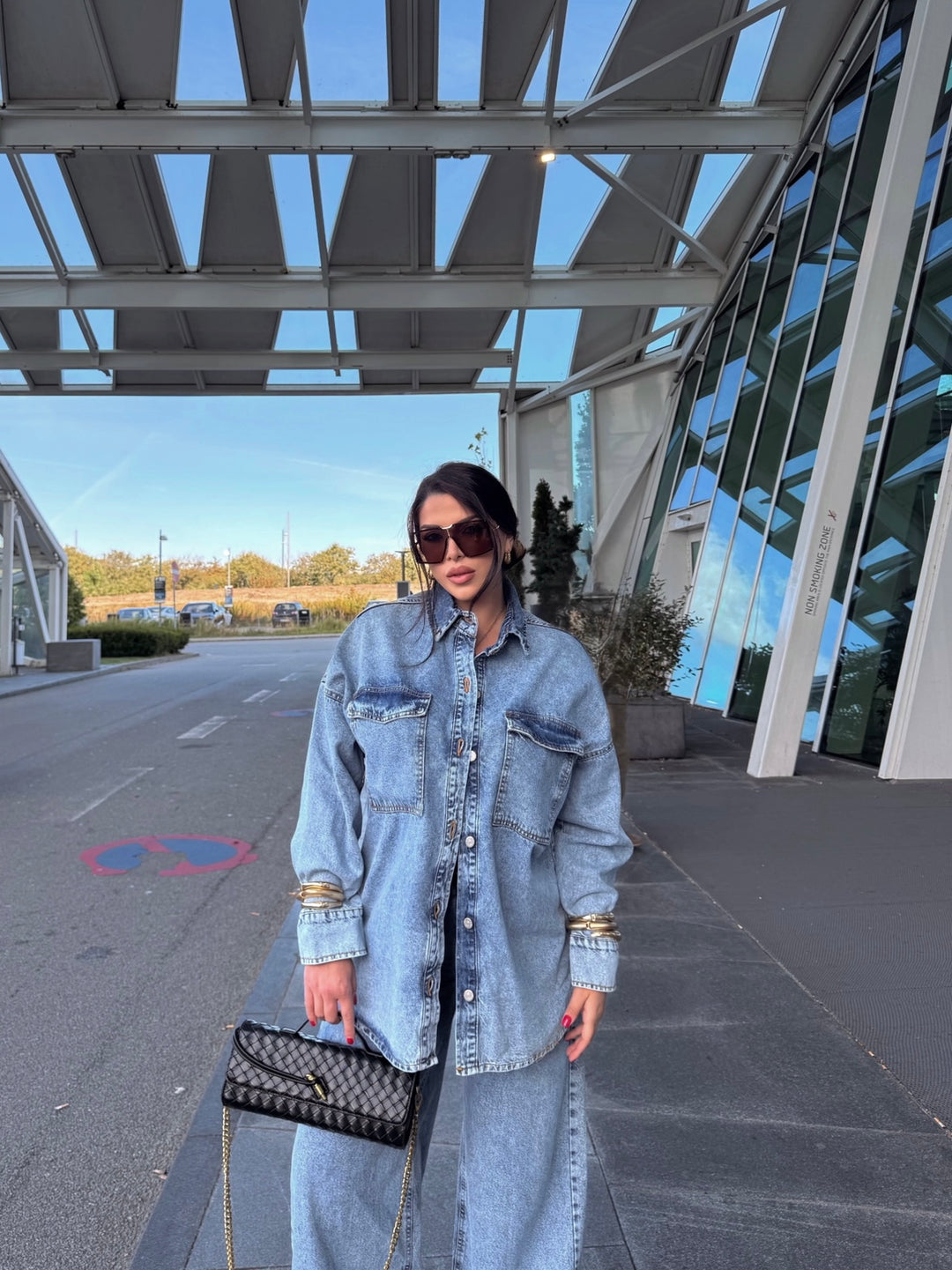 Coordinato in jeans “Skyline”