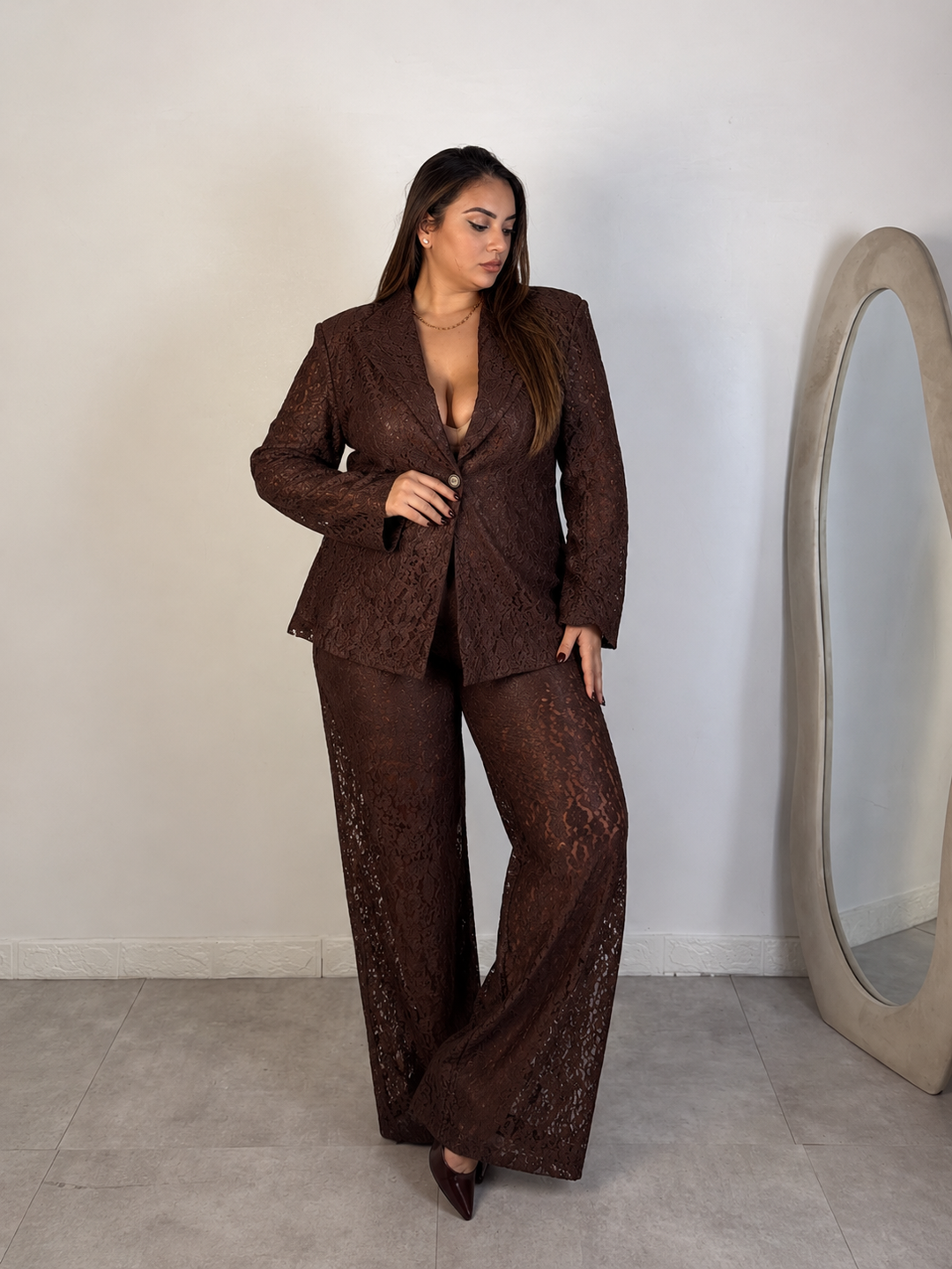 Tailleur in pizzo “Couture”