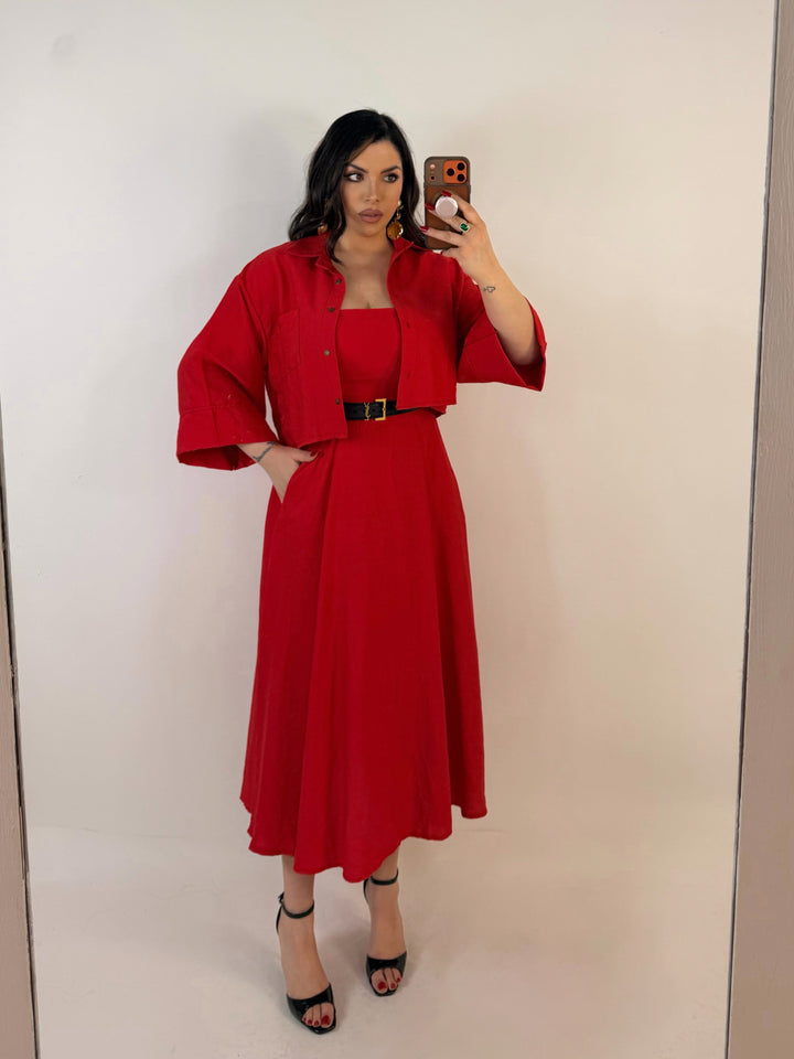 Coordinato abito e camicia “Brigitte”
