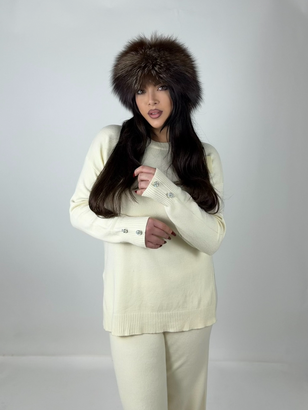 Coordinato in lana “Diamond”