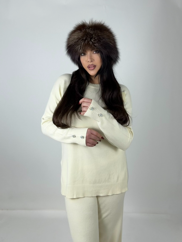 Coordinato in lana “Diamond”