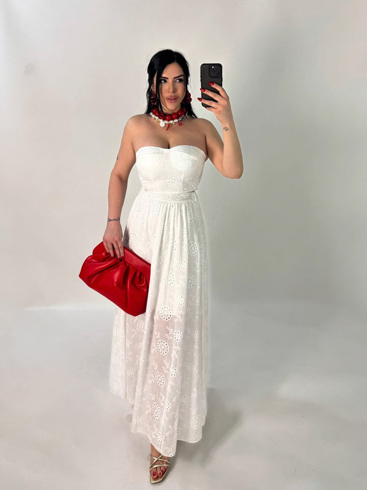 Coordinato in pizzo sangallo “Gabriella”