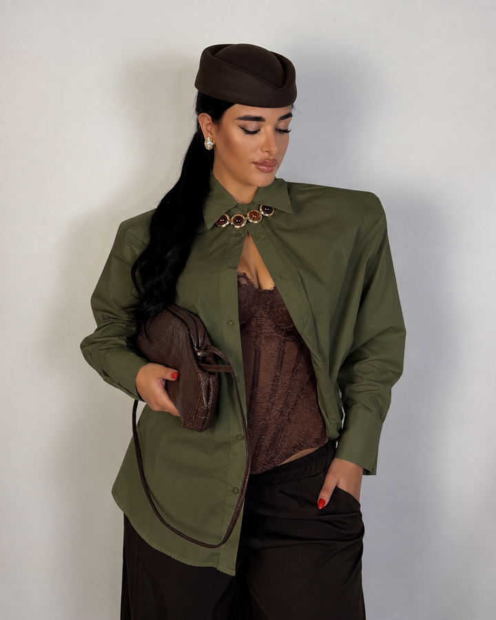 Camicia in raso JustWest “Vienna”