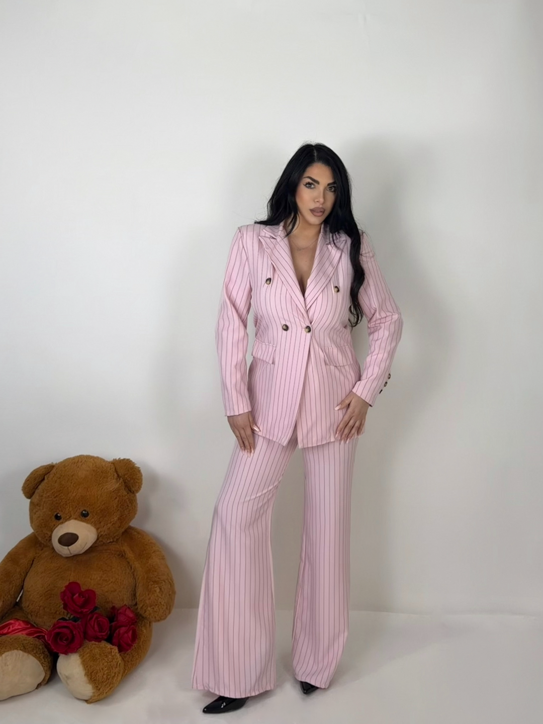 Tailleur gessato "Dorotea"