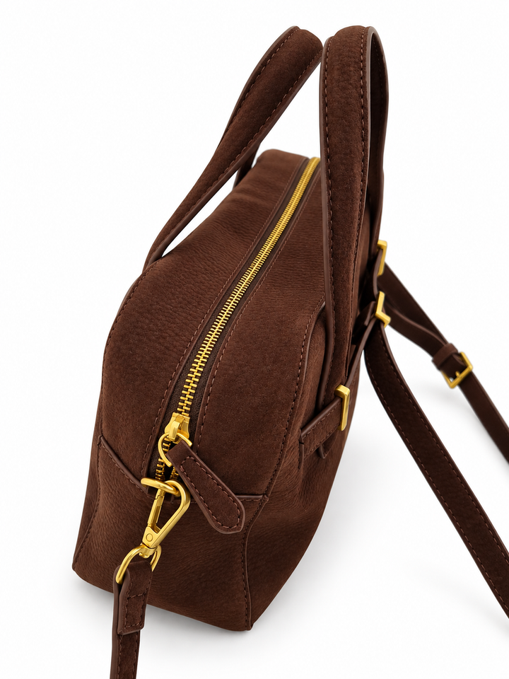 Borsa effetto scamosciato “Brooklyn”