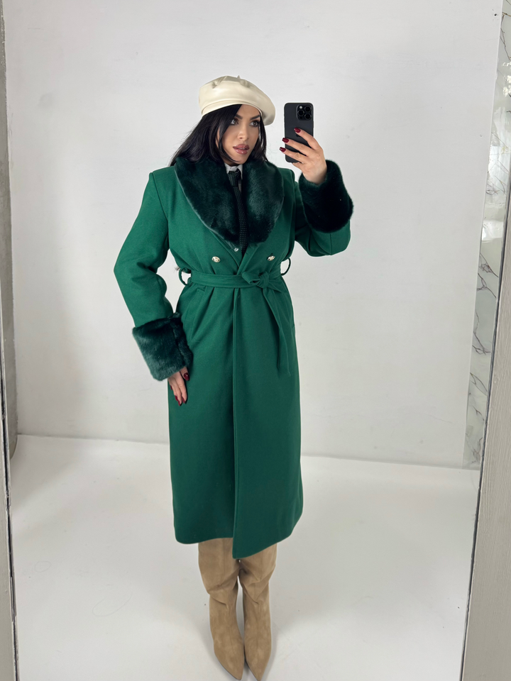 Cappotto con collo removibile “Bucarest”