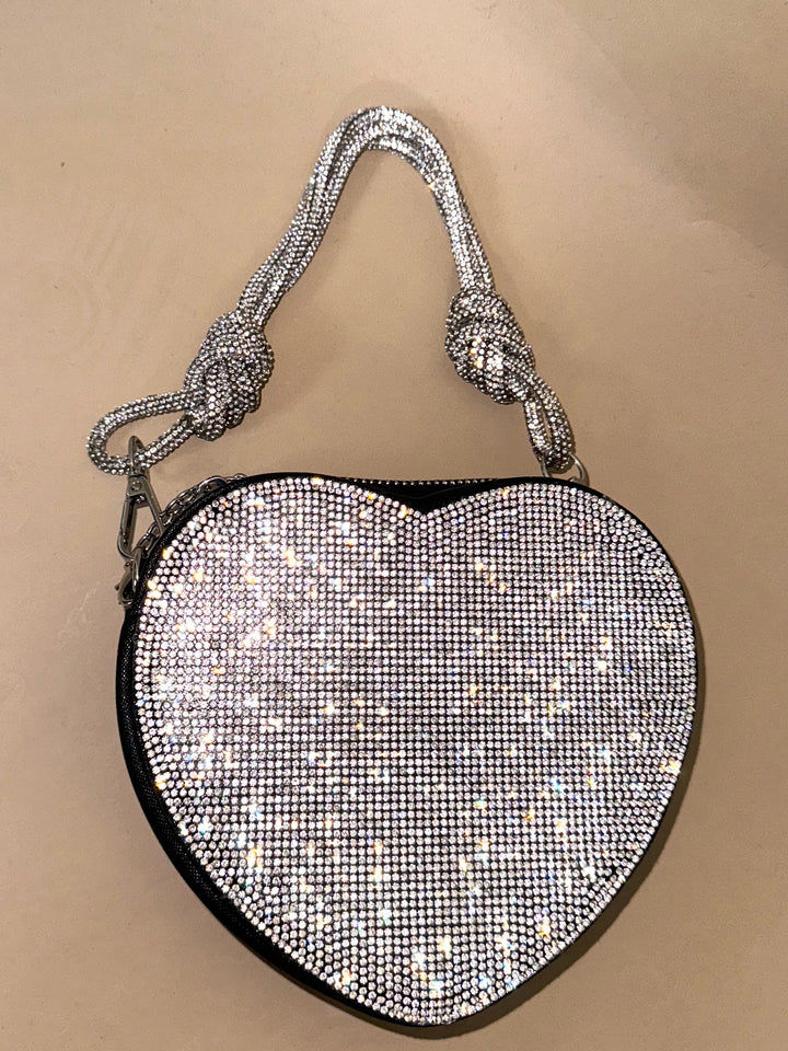 Borsa con cristalli “Cuore”