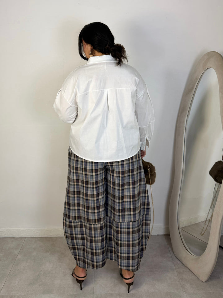 Pantaloni balloon scozzesi “Charlotte”