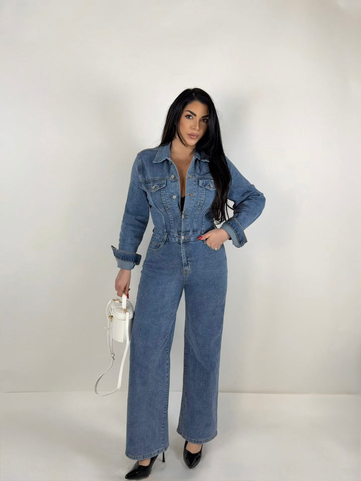 Tuta in jeans “Essential”
