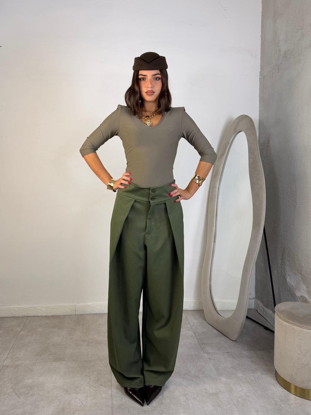 Pantaloni con spalline “Emily”