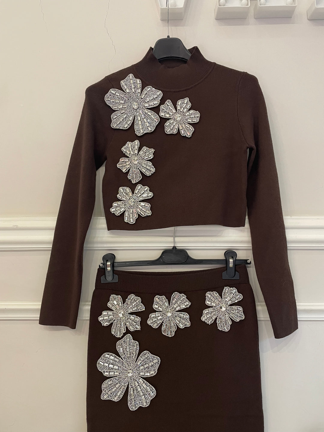 Coordinato in lana rasata “Stellar”