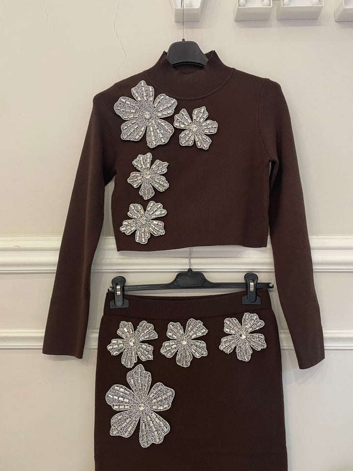 Coordinato in lana rasata “Stellar”
