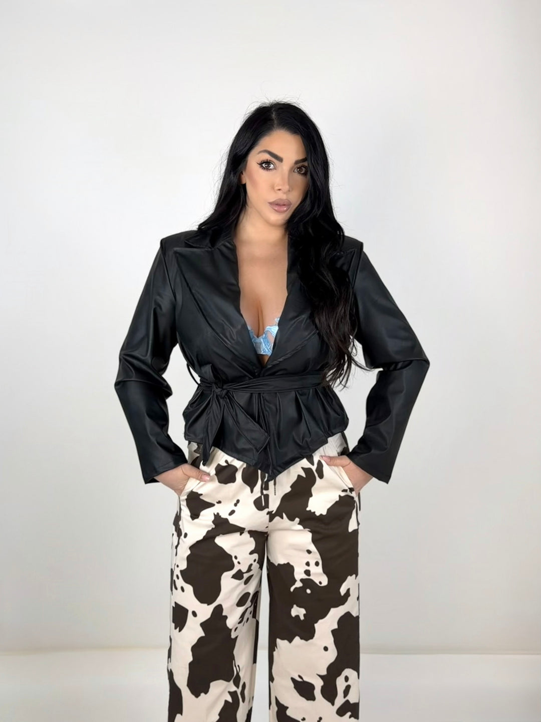 Giacca in eco pelle “Sienna”