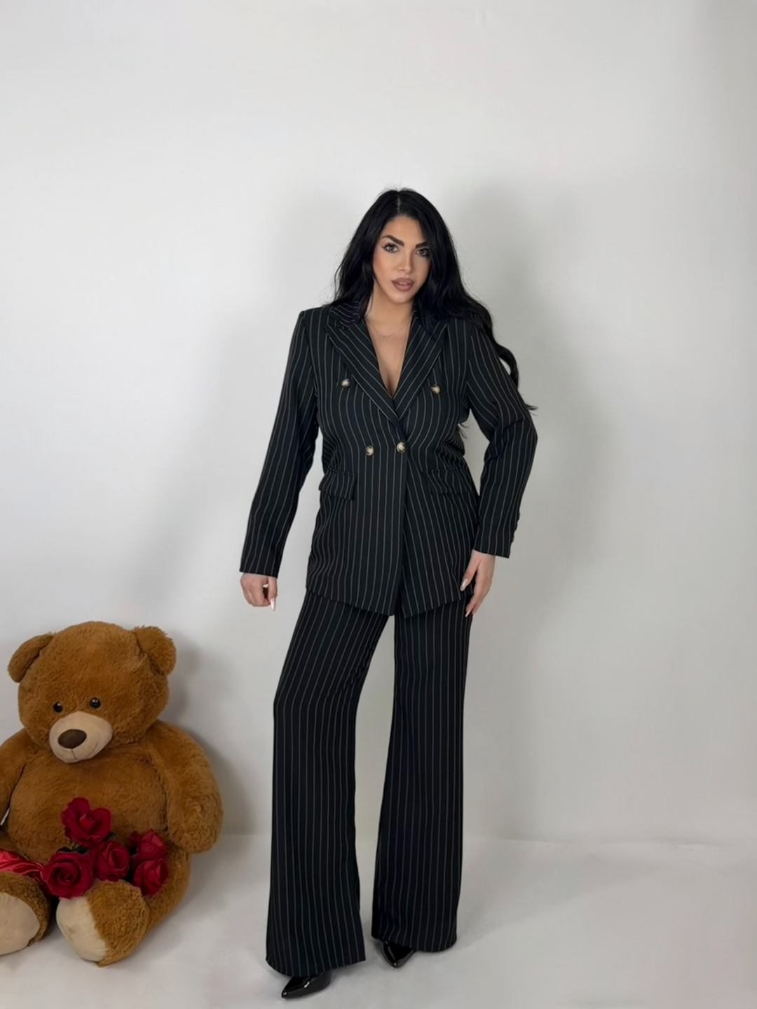 Tailleur gessato "Dorotea"