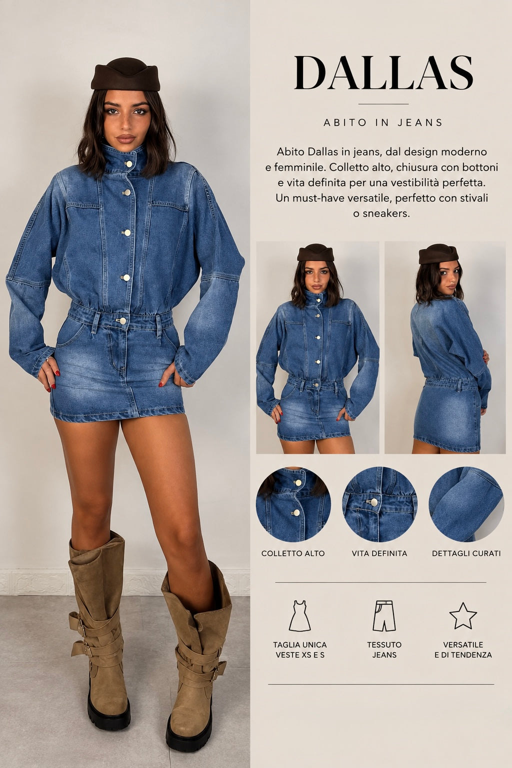 Abito in jeans “Dallas”