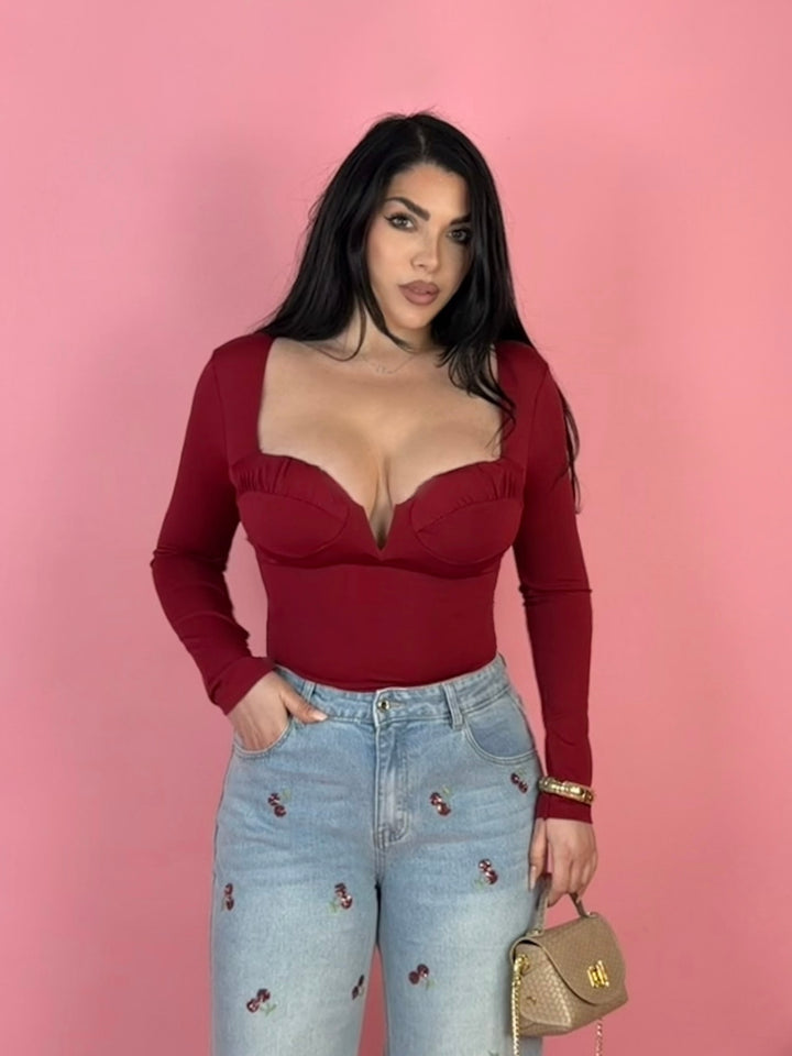 Maglia con coppe preformate “Fatal”