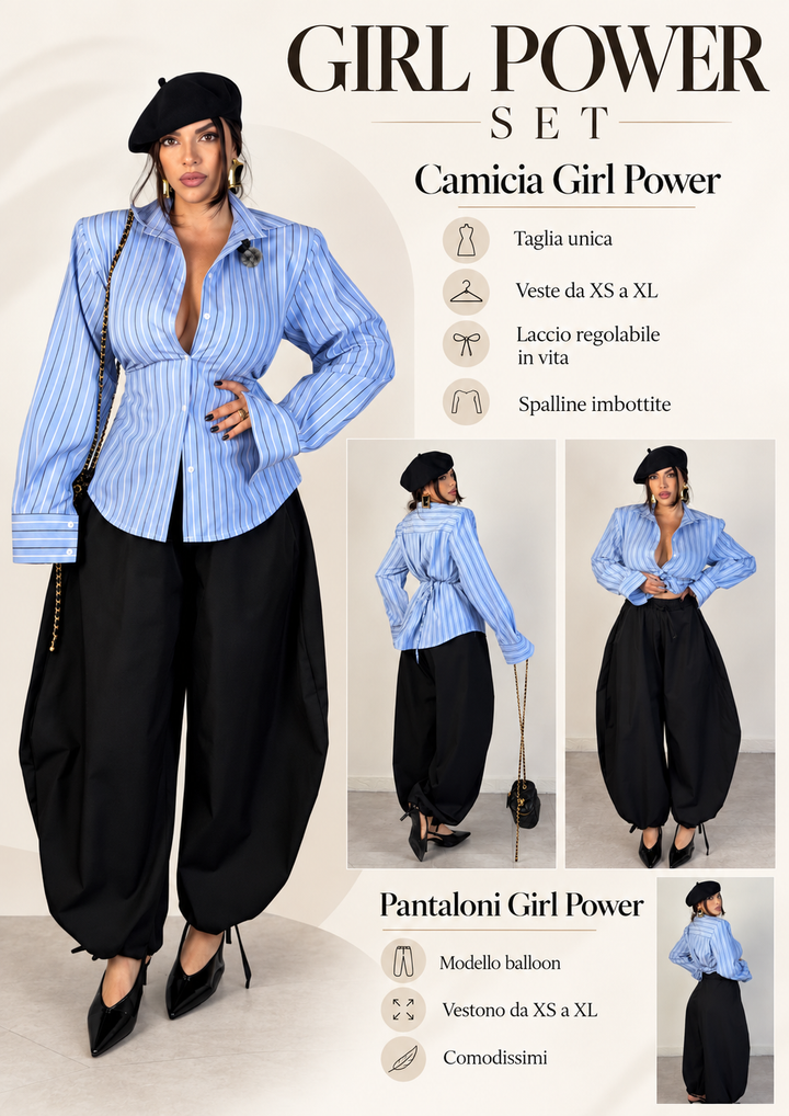 Pantaloni balloon “Girl Power”