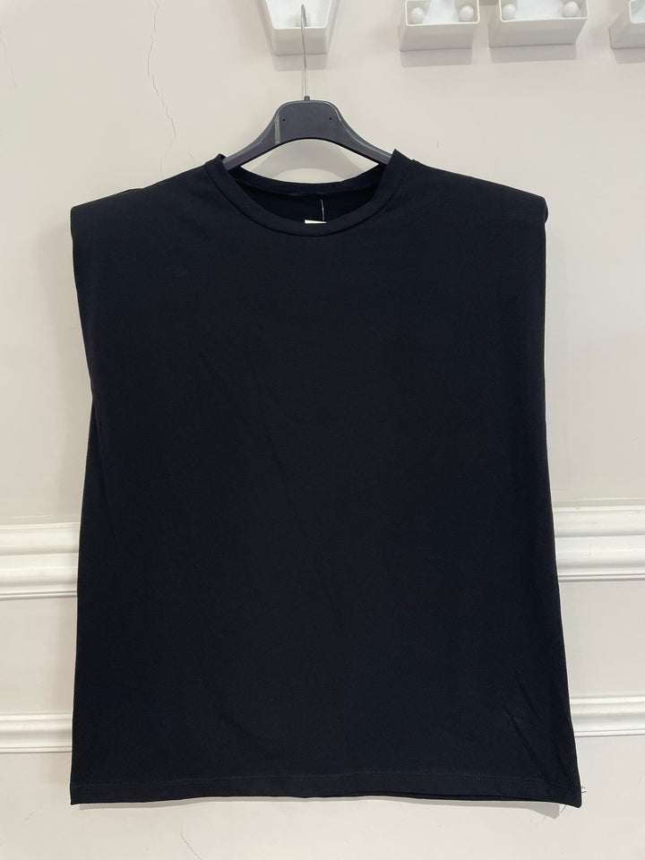 T shirt in cotone con spalline “Ginevra”
