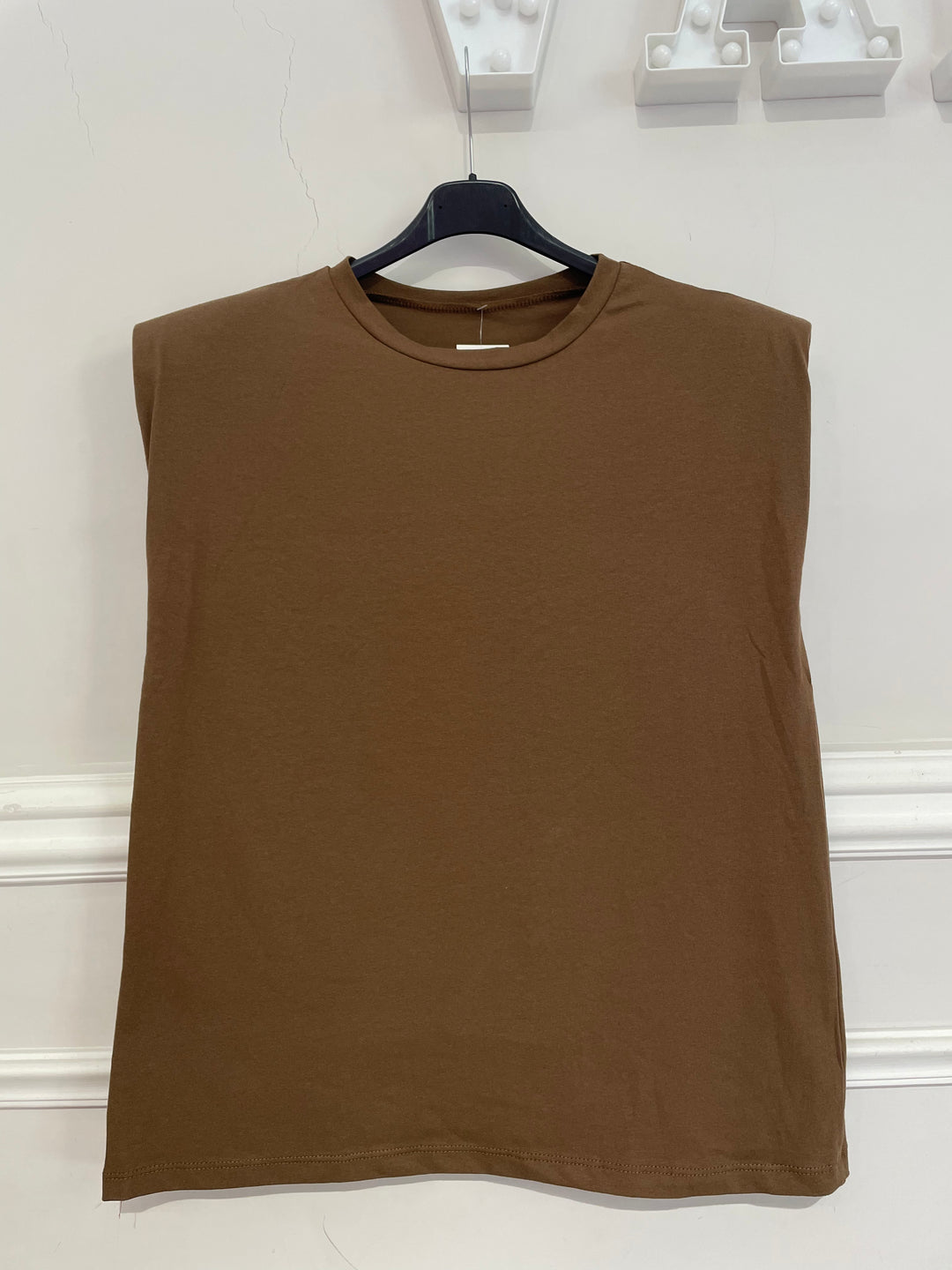T shirt in cotone con spalline “Ginevra”