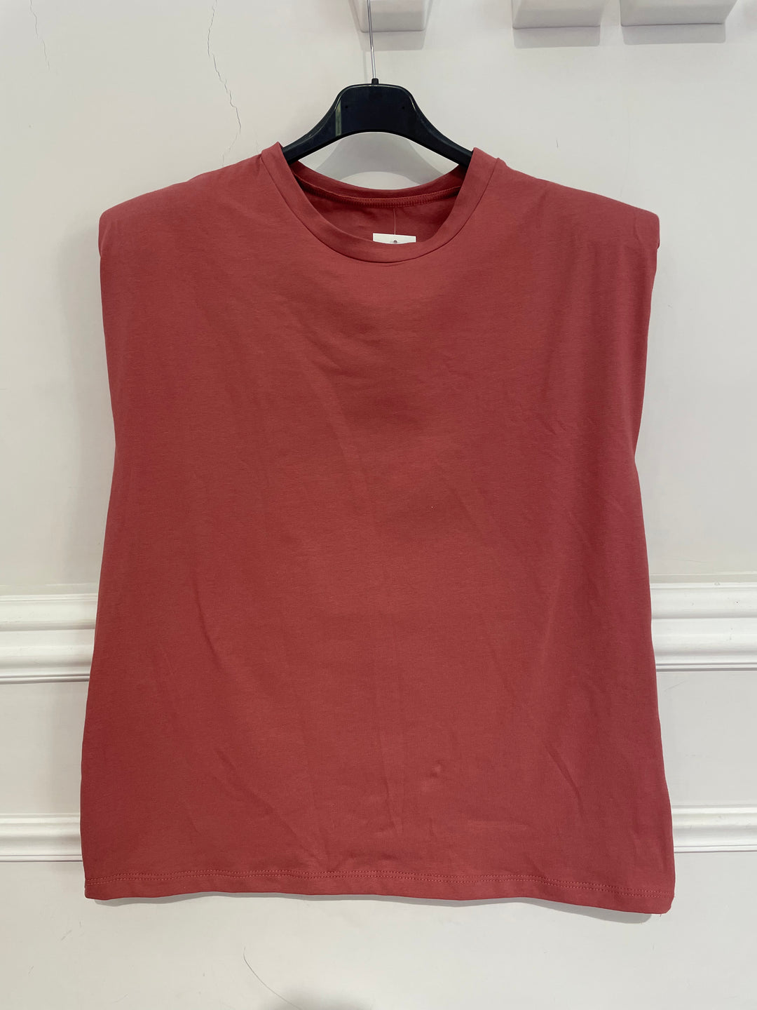 T shirt in cotone con spalline “Ginevra”