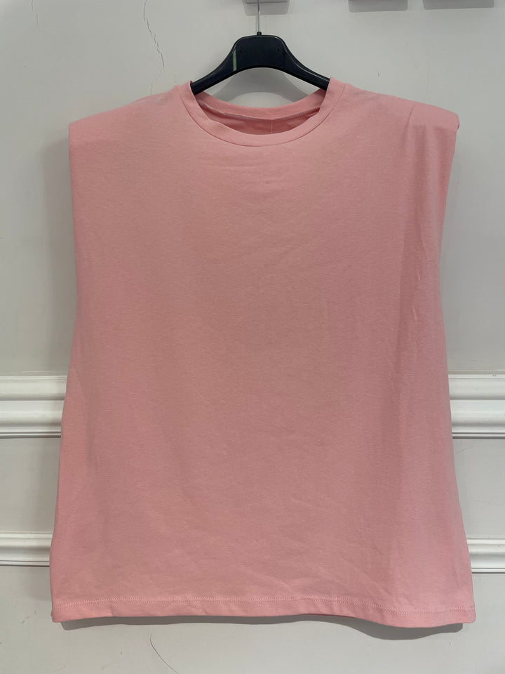 T shirt in cotone con spalline “Ginevra”