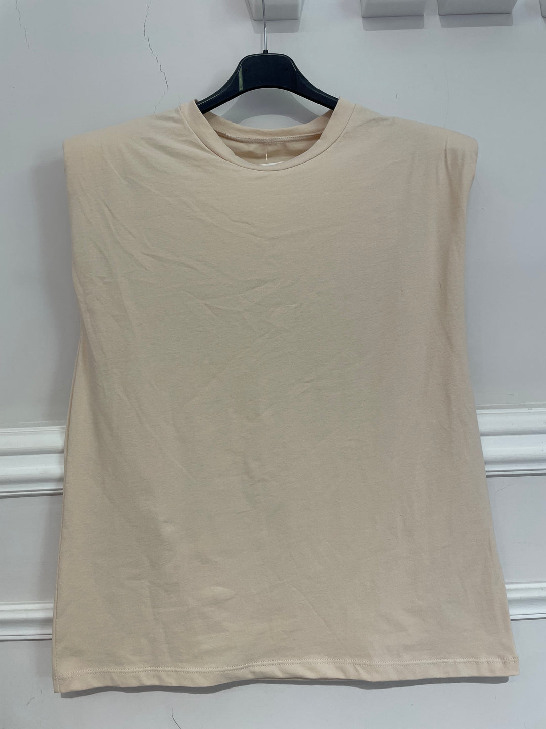 T shirt in cotone con spalline “Ginevra”