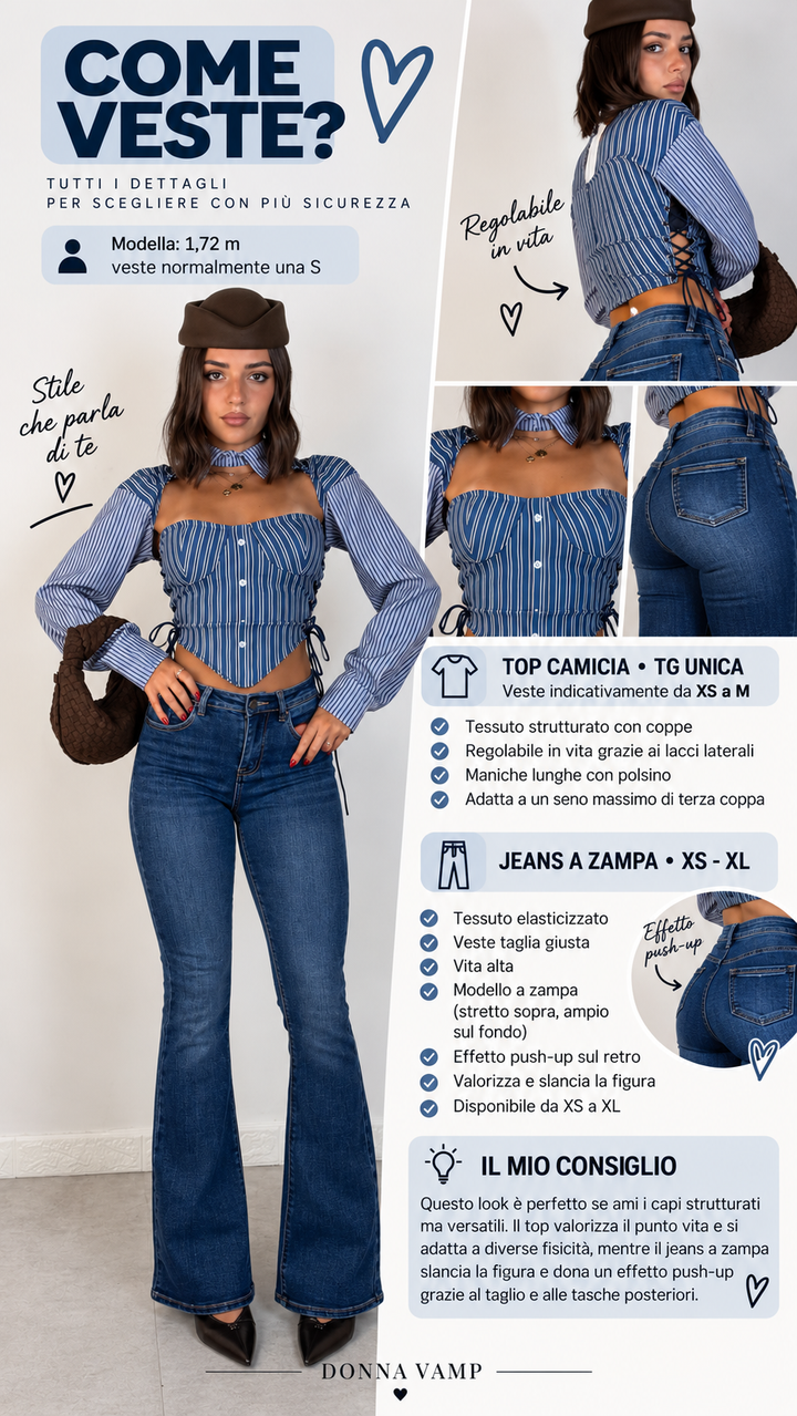 Jeans a zampa “Paoly”