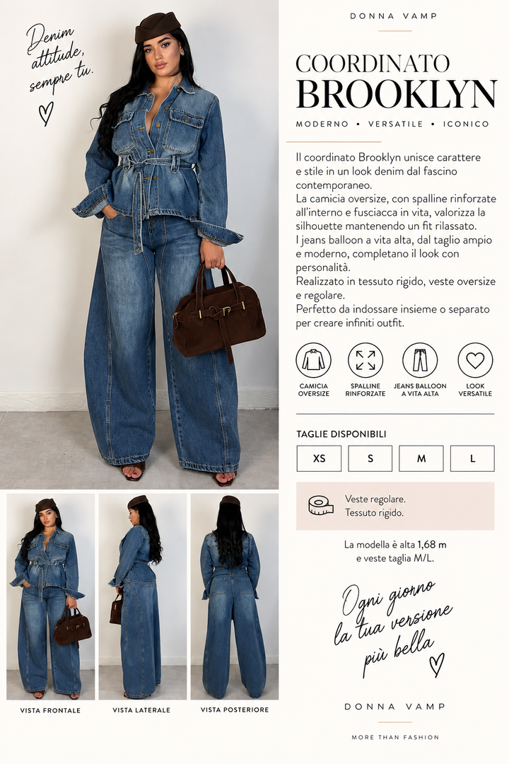 Coordinato in jeans “Brooklyn”