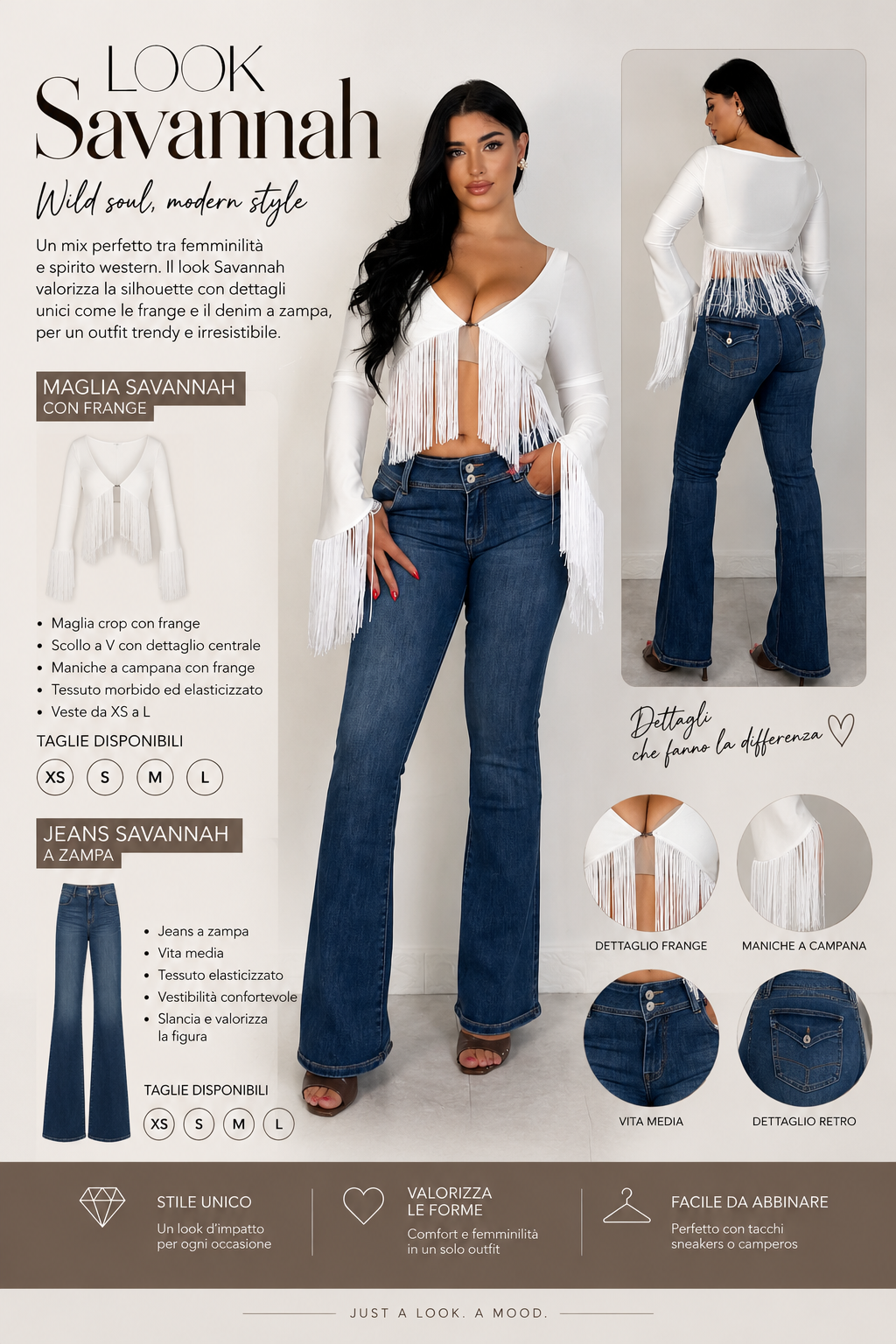 Top con frange “Savannah”