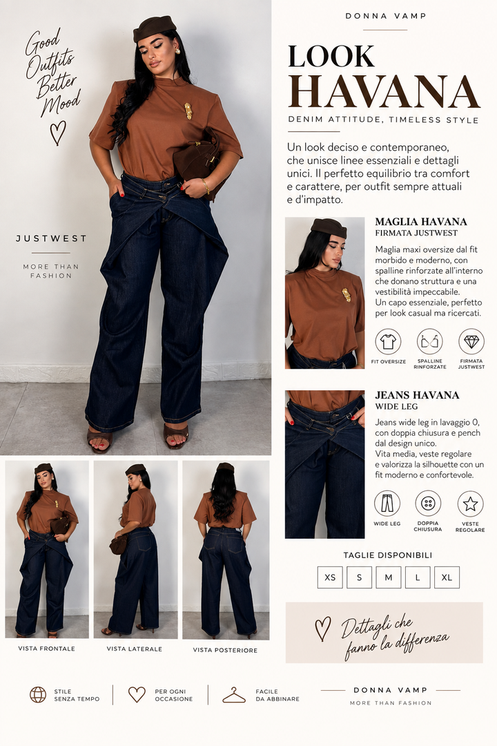 Maxi maglia Just West “Havana”