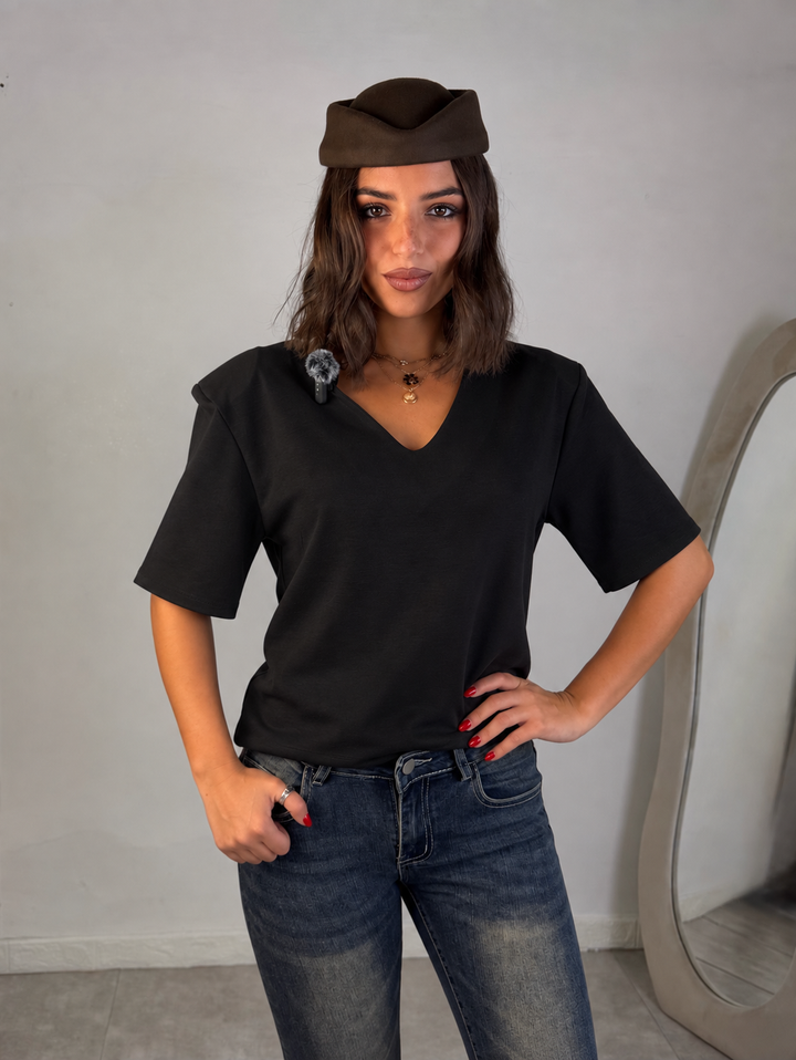 Maglia con spalline “Zaira”