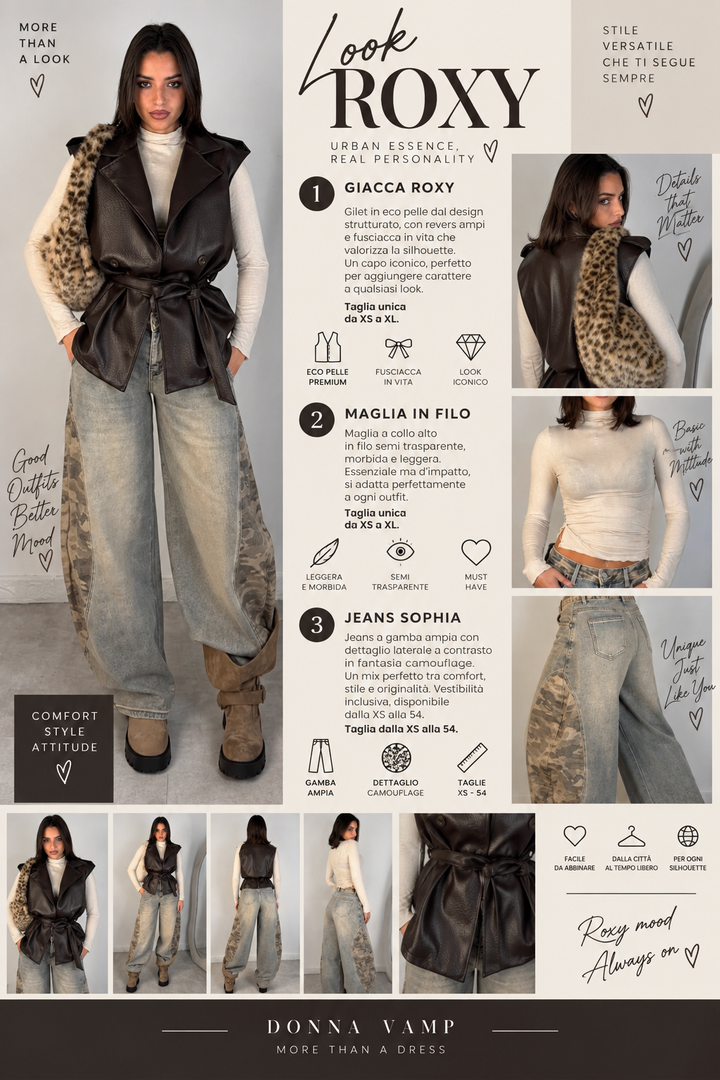 Giacca in eco pelle “Roxy”