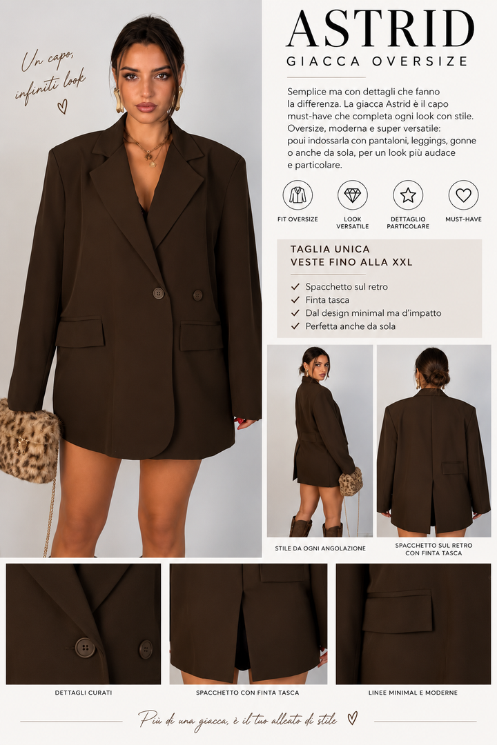 Giacca oversize “Astrid”