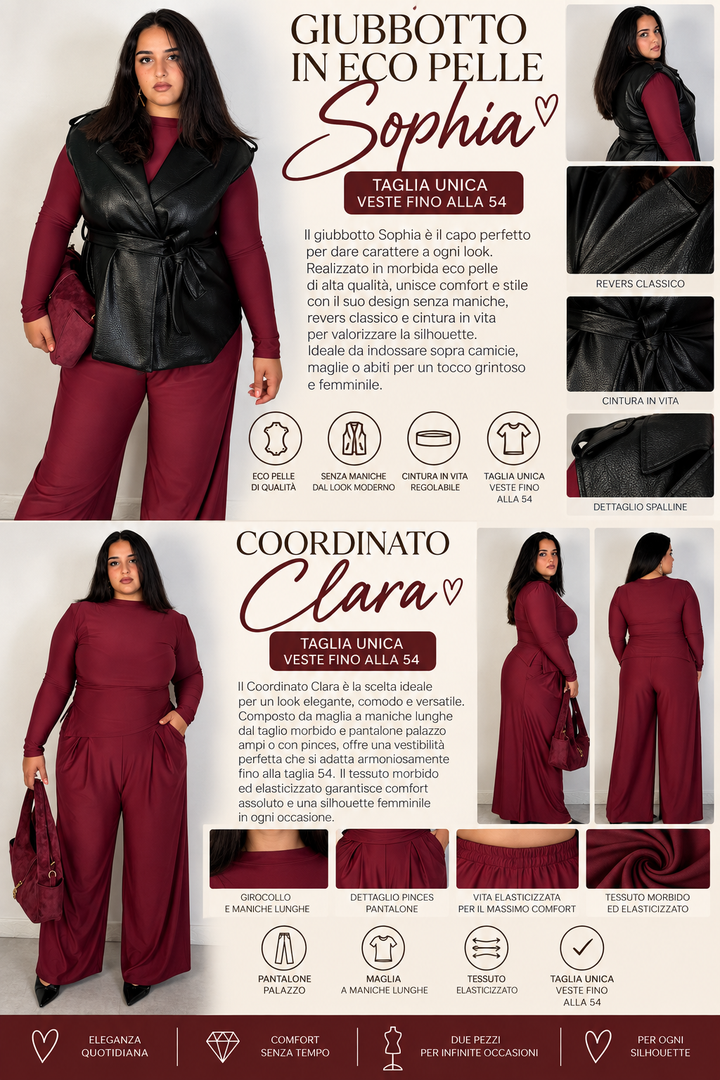 Giubbotto in eco pelle “Sophia”