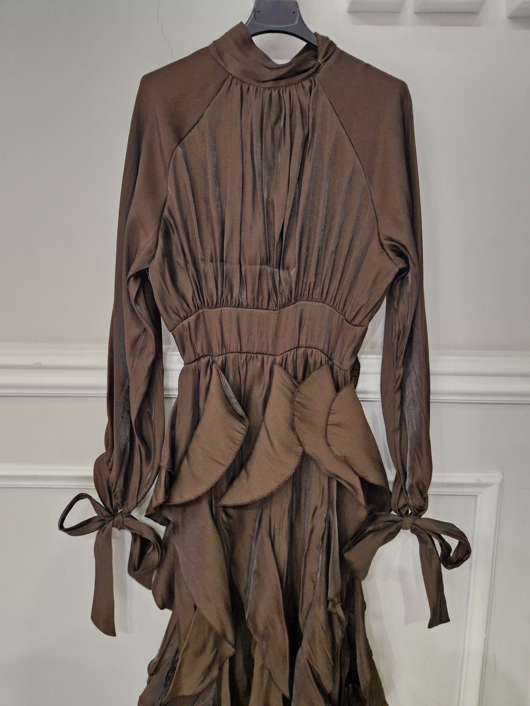 Abito “Satin Rouches”