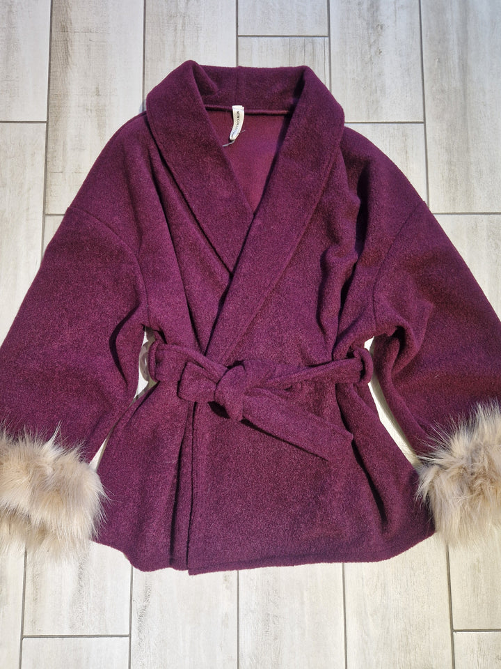 Cappotto con eco pelliccia “Allure”