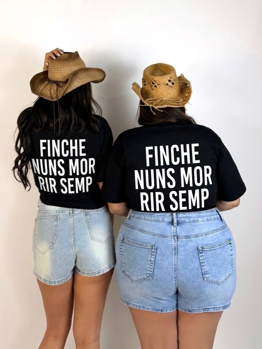 T shirt Unisex “Finché nuns mor rir semp”